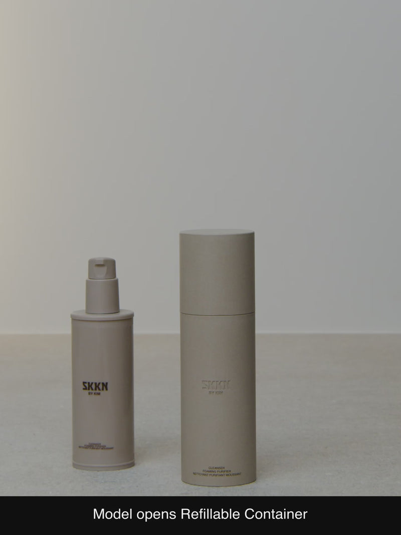 Removing and refilling the SKKN BY KIM Cleanser Foaming Purifier bottle | Refill