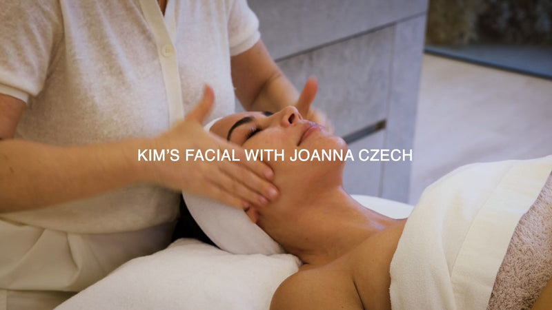 Kim Kardashian's facial with world-class esthetician, Joanna Czech, using SKKN BY KIM products