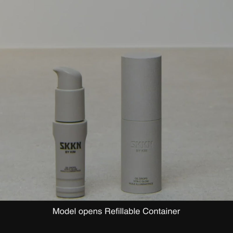 Removing and refilling the SKKN BY KIM Oil Drops C-Vita Glow bottle | Refill