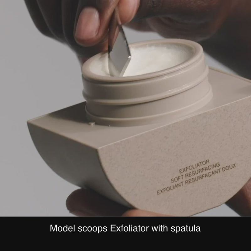 Video of model applying SKKN BY KIM Exfoliator | Single