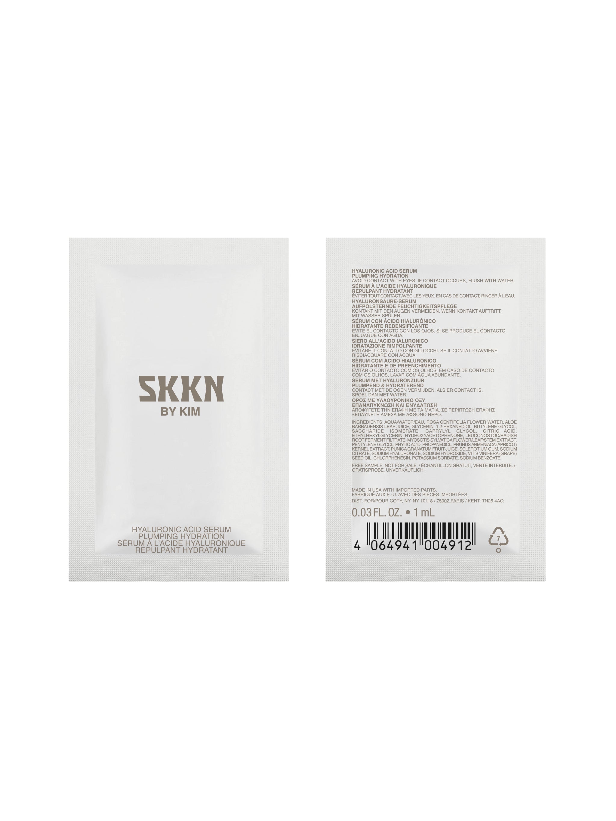 SKKN BY KIM Hyaluronic Acid Serum Sample